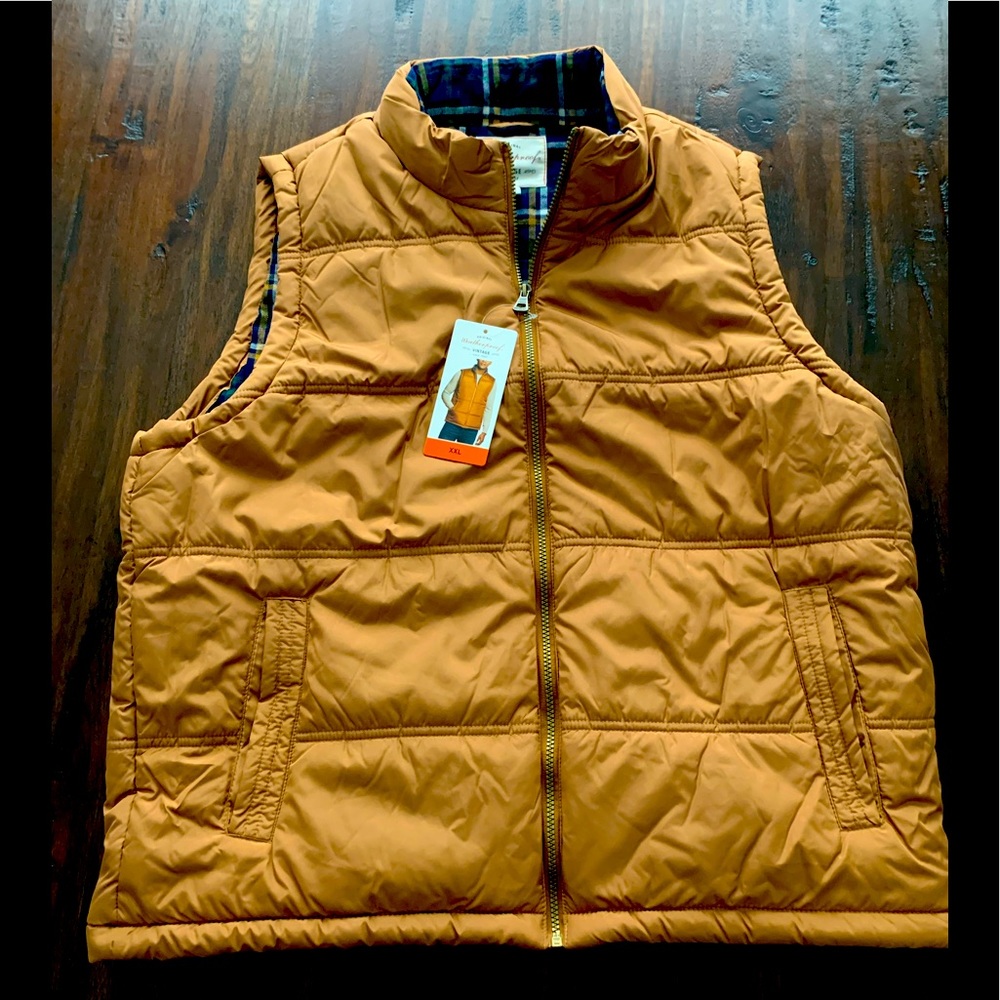 NWT Weatherproof mens vest with flannel lining Size XXL